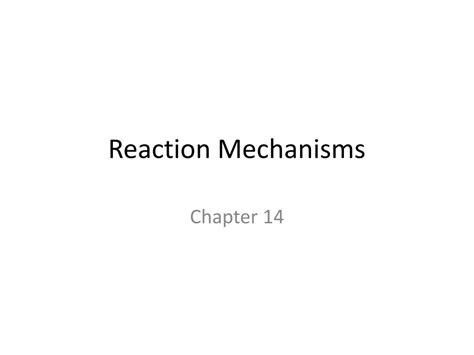 Image result for Reaction Mechanisms Examples
