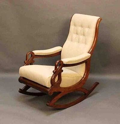 Buy Wooden Handmade Rocking Chair Comfort for Back Cushioned Online at ...