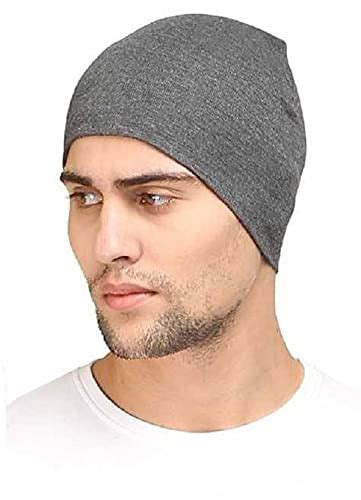 Buy ATABZ Grey Cotton Skull caps Under Helmet Head wear at Amazon.in