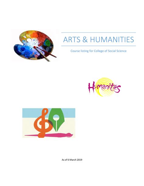 Arts Humanities - basic - ARTS & HUMANITIES Course listing for College of Social Science As of 6 ...