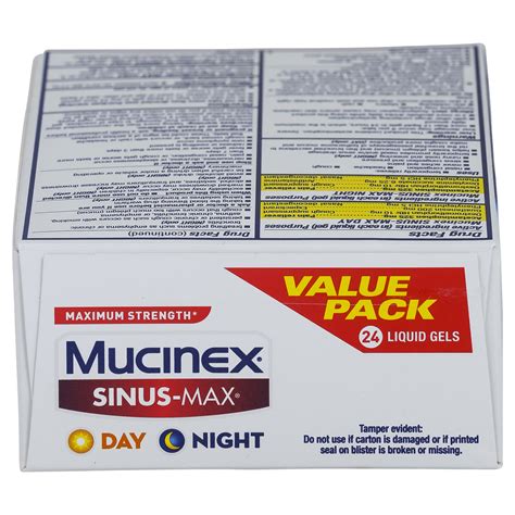 Mucinex Sinus-Max Day & Night Liquid Gels 24 ct | Shipt
