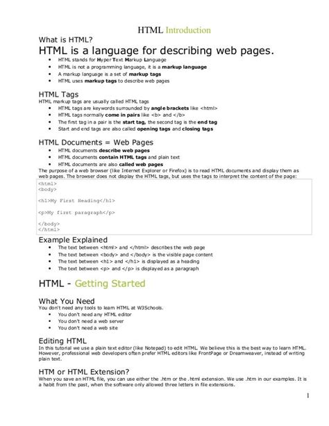 Image result for HTML Basic Introduction