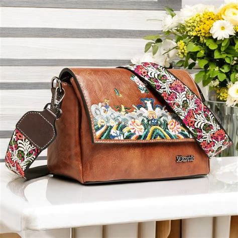 Exotic Premium Blue Sling Bag Floral Essence Premium shoulder sling bag ...