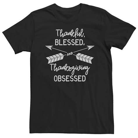 Big & Tall "Thankful, Blessed, Thanksgiving Obsessed" Tee