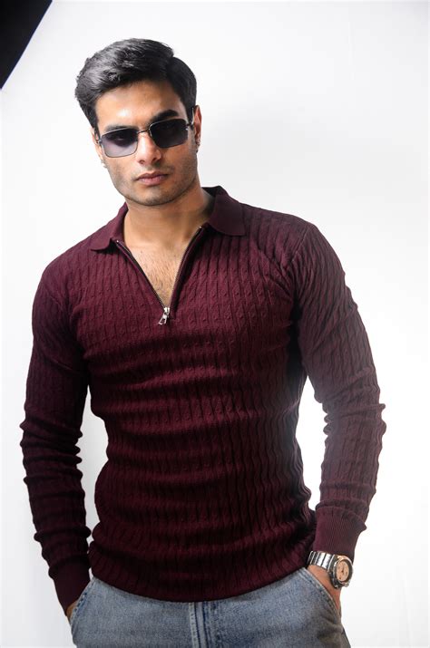 The Milanese Full Sleeve T-shirt-WINE – Tricote Clothing