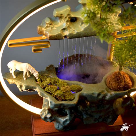 Echoing Ruins LED Zen Garden Water Fountain | myBageecha