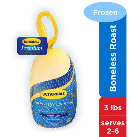 Butterball Boneless Turkey Breast Roast With Gravy Packet, Frozen, 3 ...