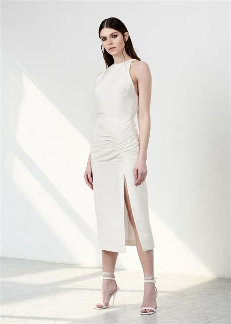 Halter Neck Midi Dress – ATSU