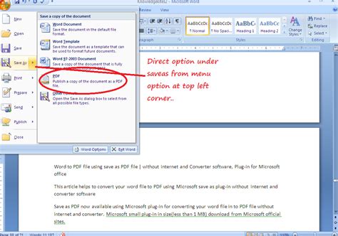 How to Convert a PDF File to a Microsoft Office Word 2007 的图像结果