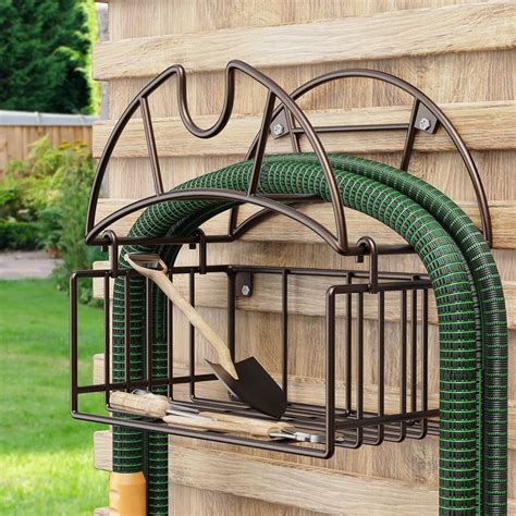 Garden Hose Holder,Water Hose Holder Wall Mount,Heavy Duty Metal Hose ...