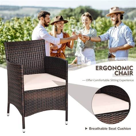 Mondawe 3 Bistro Patio Dining Set Aluminum Round Table with 2 ...