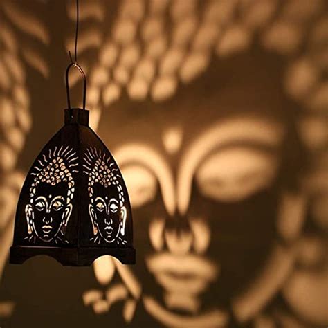 Buy eCraftIndia Iron Buddha Hanging Light Holder (10 cm x 10 cm x 13.99 ...
