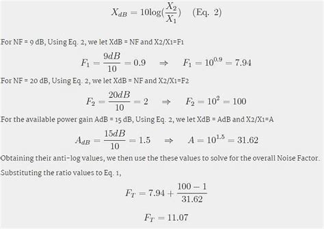AM amplifier having noise figure of 20 dB and available power gain of ...