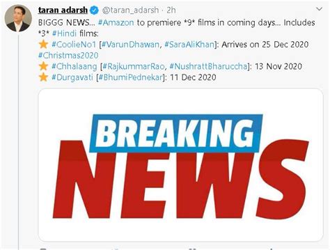 'Coolie No.1', 'Chhalaang', 'Durgavati' among others to premiere on ...