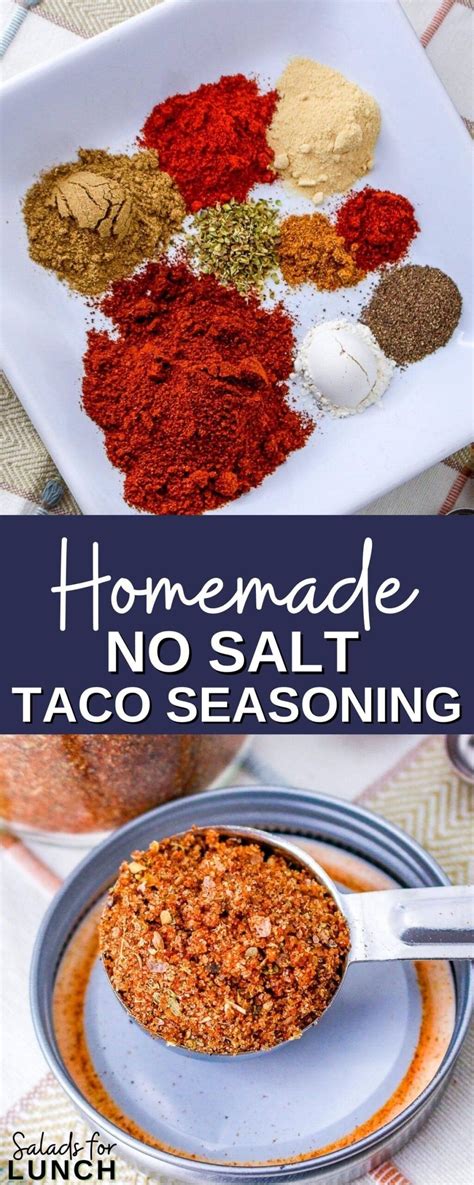 Homemade No Salt Taco Seasoning Mix Recipe - How Can This