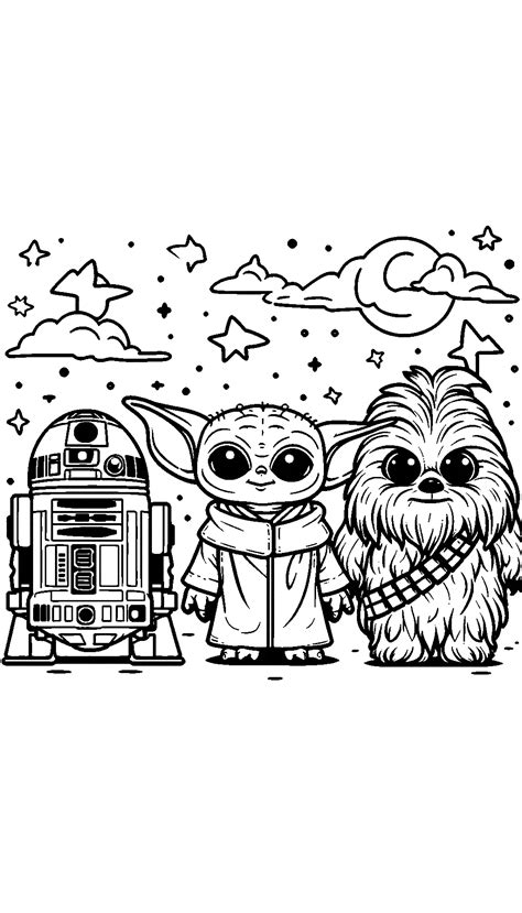 64 Baby Yoda Coloring Pages: A Galactic Adventure Awaits You