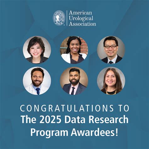 2025 AUA Data Research Program Awardees Announced - American Urological ...