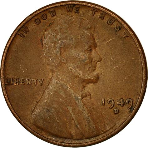 One Cent 1949 Wheat Penny, Coin from United States - Online Coin Club