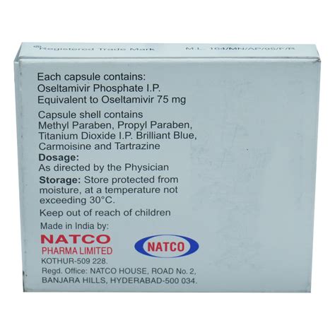 Natflu 75mg Capsule | Uses, Side Effects, Price | Apollo Pharmacy