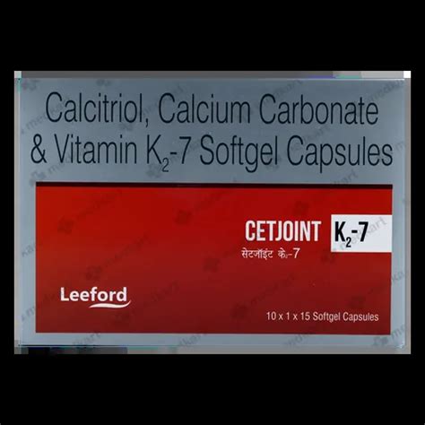 CETJOINT K27 SG CAPSULE 15'S Price, Uses, Side Effects & Substitutes ...
