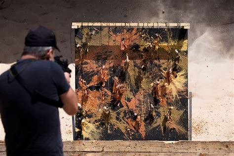 Art attack: Israeli ex-sniper blasts paint in mental health message