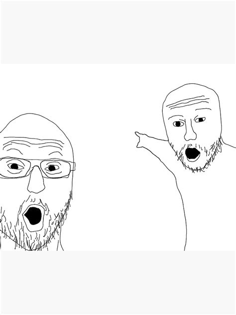 "Soyjak" Canvas Print for Sale by ScringyBungus | Redbubble