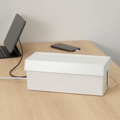 SÄTTING cable management box with lid - IKEA