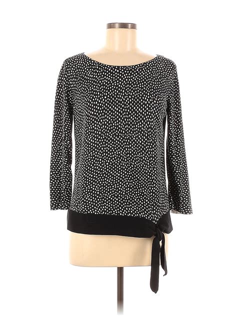 Talbots 100% Cotton Color Block Black Pullover Sweater Size M - 77% off ...