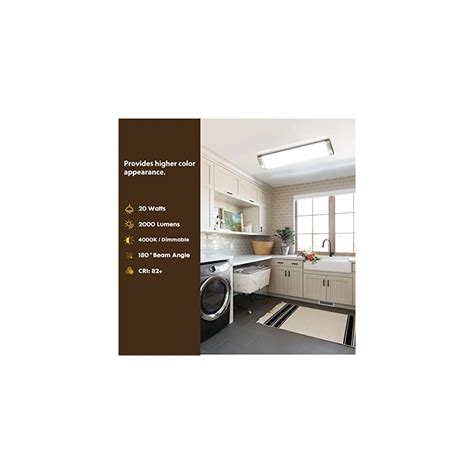 FAITHSAIL Dimmable 2FT LED Flush Mount Ceiling India | Ubuy