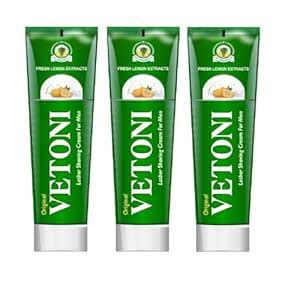 Vetoni India Shaving Cream For Men, Tropical Lime Shaving Cream 125g ...