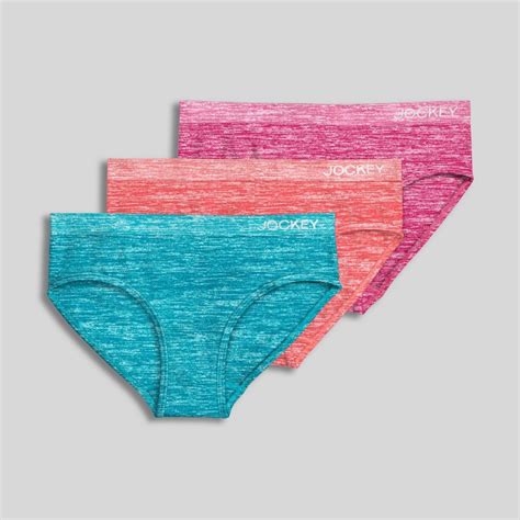 Buy Jockey Generation™ Girls 3pk Seamfree Bikini - PinkRedBlue Online ...