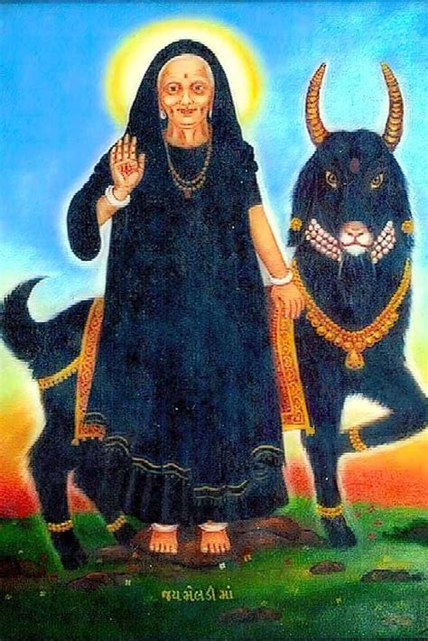 wallpics® Goddess Meldi Maa Religious Waterproof Canvas Print Poster ...