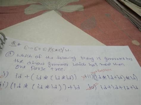 Compiler Design: Parse tree ambiguous or not