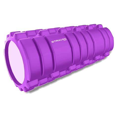 Strauss Deep Tissue Massage Foam Roller, 45 cm, (Purple) – StraussSport
