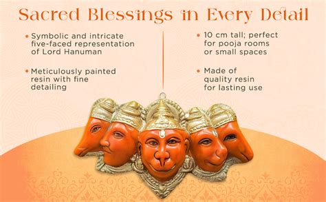 Buy HC VILLA Panchmukhi Hanuman Ji Murti | Sankat Mochan Bajrang Bali ...