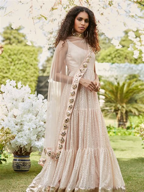 Blush Pink Anarkali set – abhinavmishra