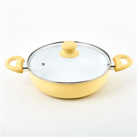 Buy Colour Refresh Seriibia Aluminium Non-Stick Kadhai with Lid - 2.6L ...