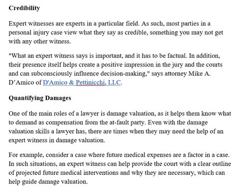 Image result for Expert Testimony Examples