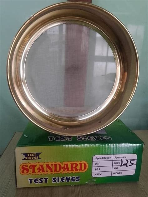 Test Sieve - 125 Micron Stainless Steel Mesh with Brass Frame (ASTM No ...