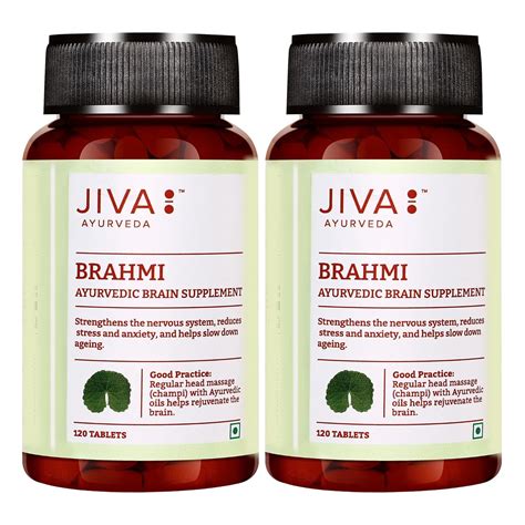 Buy Jiva Brahmi Tablets - Mind Wellness - Strengthens Nervous System ...