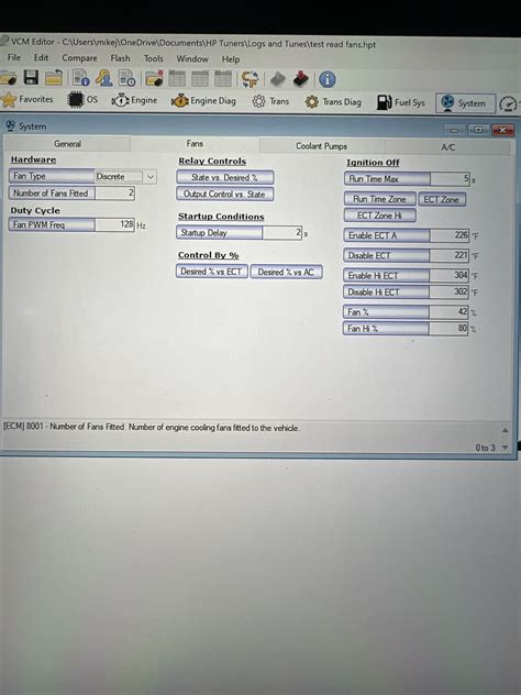 PCM of NC Electric Fans - HP Tuner Settings Correct? | Chevy ...