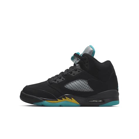 Jordan Air 5 Retro Big Kids' Shoes In Black | ModeSens