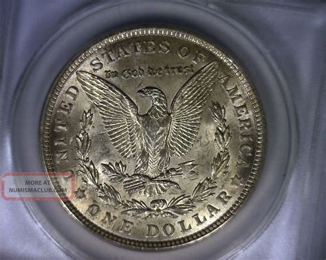 Ms62 Anacs 1921 Top 100 Vam 13 Infrequently Reeded Morgan Silver Dollar ...