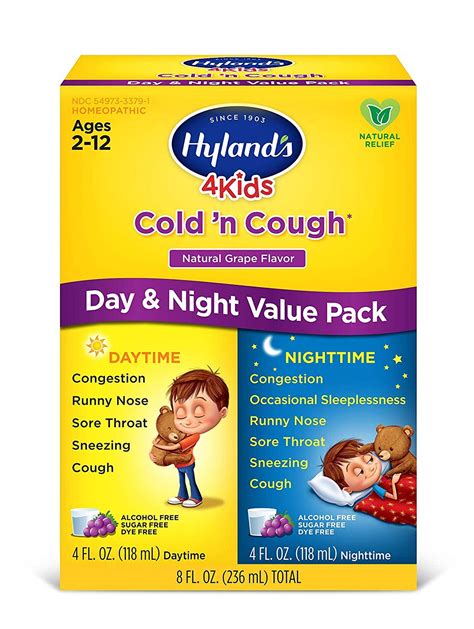 Mua Hyland's Kids Cold & Cough, Day and Night Combo Pack, Cold Medicine ...