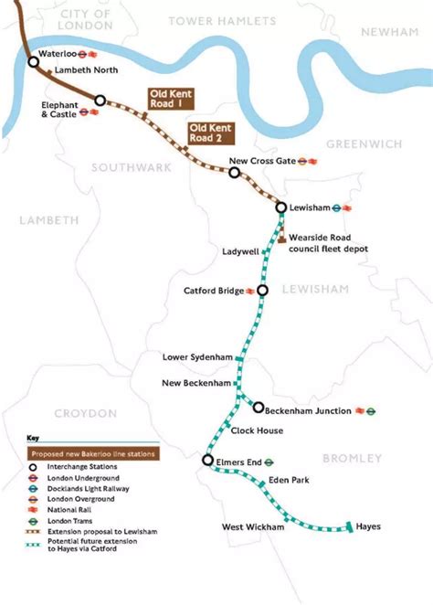 Image result for Bakerloo Line London Boroughs