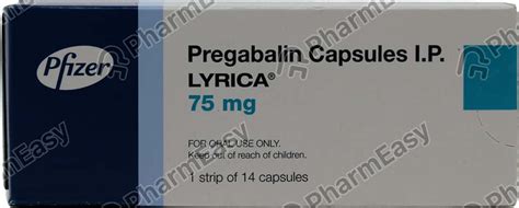 Lyrica 75 MG Capsule (14): Uses, Side Effects, Price & Dosage | PharmEasy