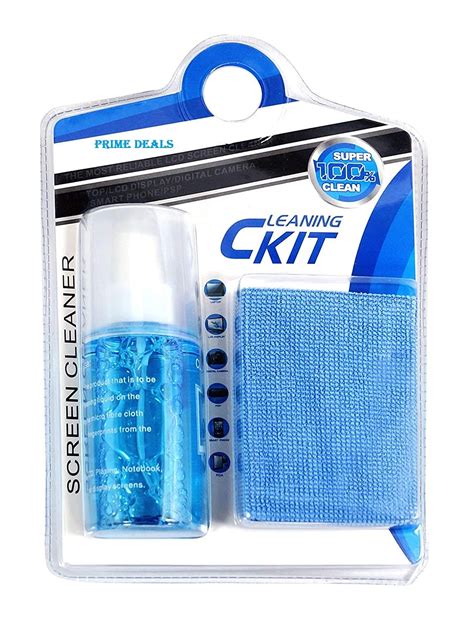Prime Deals 2 in 1 Screen Cleaning Kit with Microfiber Cleaning Cloth ...