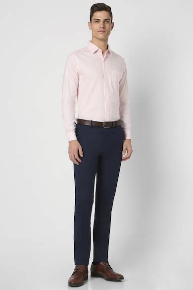 Buy Men Pink Slim Fit Full Sleeves Formal Shirt Online - 943306 | Peter ...