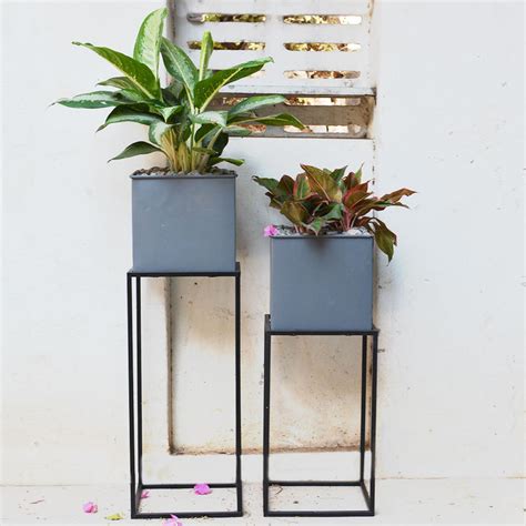 Buy Colourful Metal Decorative Pots - MyBageecha