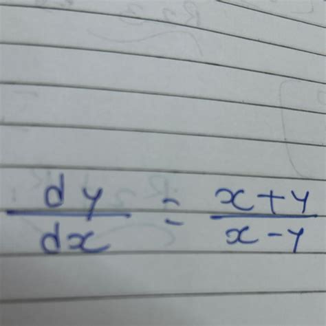 Solve differential equation - Brainly.in